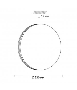 3015/CL MINI SN 046 Светильник пластик/белый/под дерево LED 30Вт 4000K D330 IP43 SMALLI-foto2