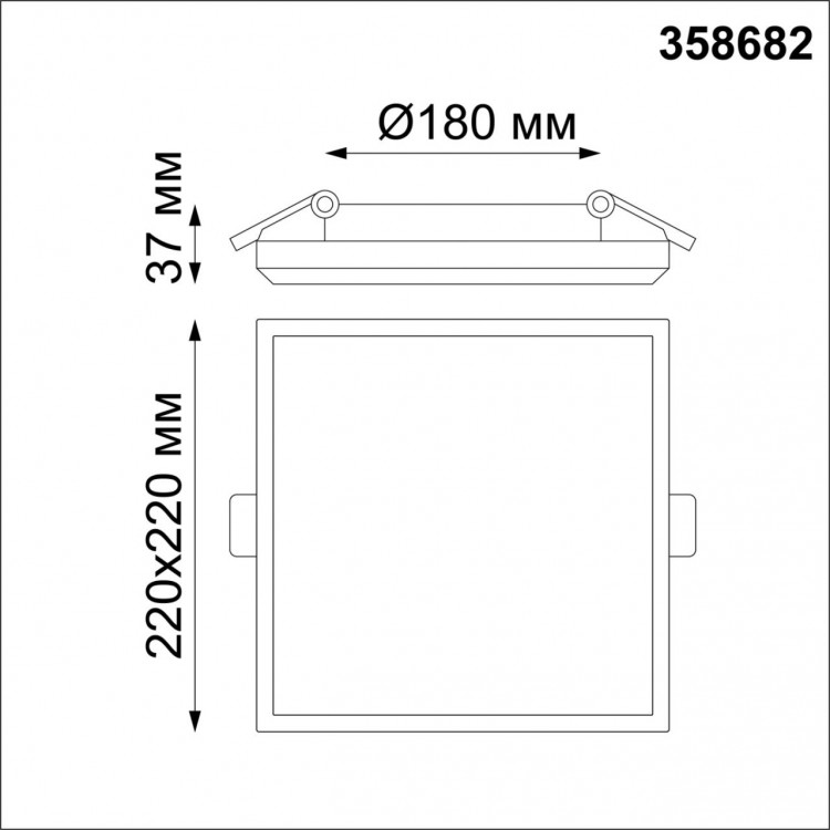 358682 SPOT NT21 290 белый Светильник встраиваемый влагозащищенный IP54 LED 4000K 30W 100-240V PANDORA