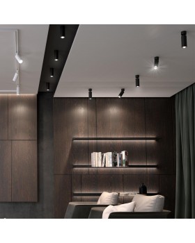 370869 OVER NT22 168 черный Светильник накладной IP20 GU10 9W 220V SLIM-foto3