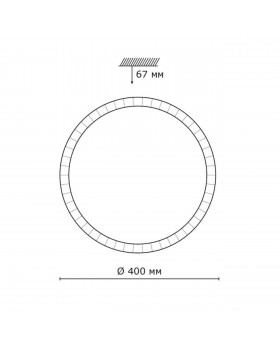 2036/DL PALE SN 081 Светильник пластик/белый/прозрачный LED 48Вт 3000-6000K D400 IP43 пульт ДУ BRISA-foto2
