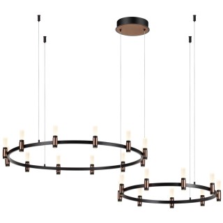 5009/98LA L-VISION ODL23 385 матовый черный/ ант.бронза/белый/металл/акрил Люстра LED 98W 4000K 2500Лм CANDEL-foto4