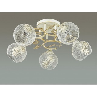 3000/5C COMFI LN16 068 белый с золотой патиной Люстра потолочная E14 5*40W 220V IVETTA-foto3