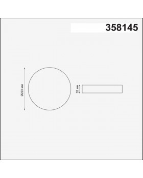358145 SPOT NT19 271 белый Встраиваемый светильник IP20 LED 3000K 24W 85 - 265V MOON-foto2