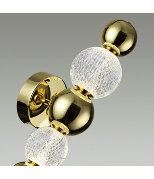 5008/7WL L-VISION ODL23 419 золотой/прозрачный/металл/акрил Бра LED 7W 4000K 380Лм CRYSTAL-foto5