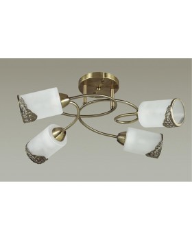 3012/4C COMFI LN16 078 бронзовый/стекло/метал. декор Люстра потолочная E27 4*40W 220V CITADELLA-foto3