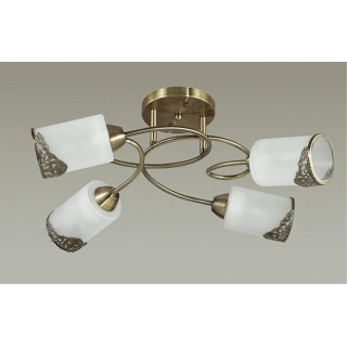 3012/4C COMFI LN16 078 бронзовый/стекло/метал. декор Люстра потолочная E27 4*40W 220V CITADELLA-foto3