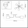 4529/6C COMFI LN21 061 хром Люстра потолочная E27 6*60W 220V JERRY