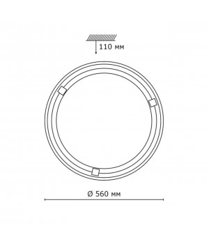359 GL-WOOD SN 110 Светильник стекло/белое/орех E27 3*100Вт D560 NAPOLI-foto2