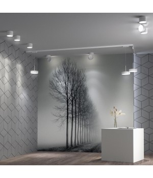 358767 PORT NT21 092 белый Светильник трековый однофазный трехжильный, провод 1.2м IP20 LED 30W 4000K 2600Лм 100-265V PROMETA-foto3