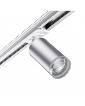 370879 PORT NT22 068 серебро Светильник трековый однофазный двухжильный IP20 GU10 9W 220V ULAR-foto4