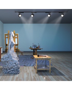 358433 PORT NT20 099 черный Светильник трековый однофазный трехжильный IP20 LED 4000K 20W 220-240V PIRUM-foto3