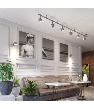 3803/6TR MODERN ODL19 251 серый/металл Гибкий трек GU10 6*50W 3000х114х294 GRAFFITO-foto4