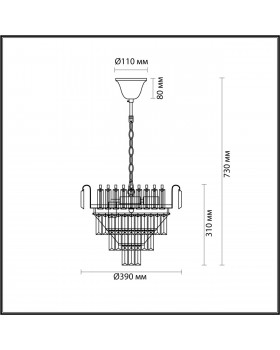 5234/6 CLASSI LN22 золотой Люстра E14 6*40W 220V ZOLA-foto2