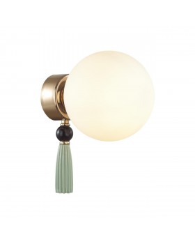 5405/1W MODERN ODL_EX23 35 золотой/черный/зеленый/белый матовый металл/керамика/стекло Бра E14 1*40W PALLE-foto5