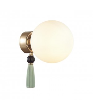 5405/1W MODERN ODL_EX23 35 золотой/черный/зеленый/белый матовый металл/керамика/стекло Бра E14 1*40W PALLE-foto5