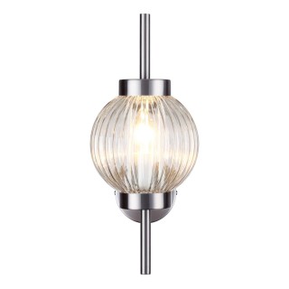 4273/1W MODERN ODL21 335 прозр/стекло/никель/металл Настенный светильник IP20 Е14 1*40W FRANCESCA-foto5