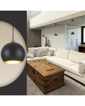 3635/1 MODERNI LN18 101 черный с бронзой Подвес G9 40W 220V NERUNI-foto3