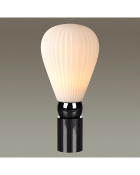 5418/1T MODERN ODL_EX23 19 черный хром/белый матовый/металл/стекло Настольная лампа E14 1*40W ELICA-foto3