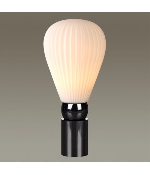 5418/1T MODERN ODL_EX23 19 черный хром/белый матовый/металл/стекло Настольная лампа E14 1*40W ELICA-foto3