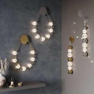 5008/25WL L-VISION ODL23 421 золотой/прозрачный/металл/акрил Бра LED 25W 4000K 1555Лм CRYSTAL-foto4