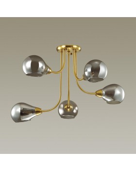 4445/5C MODERNI LN20 166 античная латунь, дымчатый Люстра потолочная E14 5*40W 220V MASON-foto3