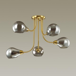 4445/5C MODERNI LN20 166 античная латунь, дымчатый Люстра потолочная E14 5*40W 220V MASON-foto3