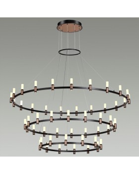 5009/204L L-VISION ODL23 387 матовый черный/ ант.бронза/белый/металл/акрил Люстра LED 204W 4000K 4000Лм CANDEL-foto3