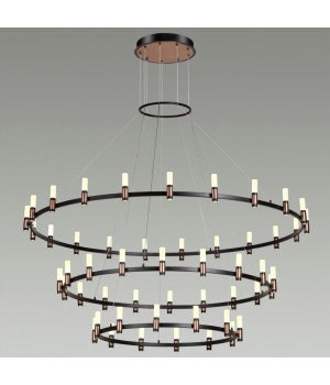 5009/204L L-VISION ODL23 387 матовый черный/ ант.бронза/белый/металл/акрил Люстра LED 204W 4000K 4000Лм CANDEL-foto3