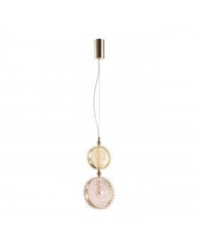 5412/13LA L-VISION ODL_EX23 8 золотой/желтый/розовый металл/стекло Подвес LED 13W 4000K CARAMELLA-foto5