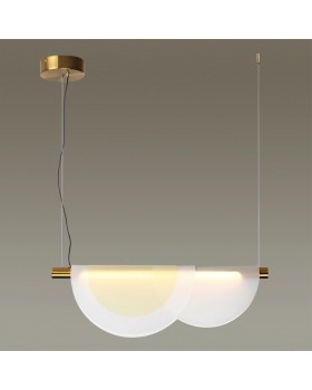 4358/20L MIDCENT ODL23 221 античная бронза/акрил белый матовый/янтарный Подвесной св-к IP20 LED 20W 1208Лм 3000K COLLE-foto3