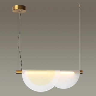 4358/20L MIDCENT ODL23 221 античная бронза/акрил белый матовый/янтарный Подвесной св-к IP20 LED 20W 1208Лм 3000K COLLE-foto3