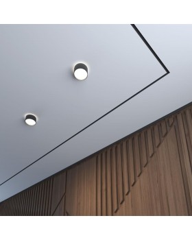 358354 OVER NT20 193 черный Светильник накладной IP20 LED 18W вниз/6W вверх 85-265V 4000K ORO-foto3