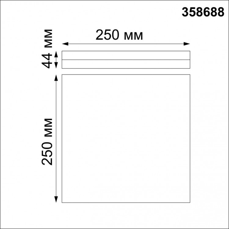 358688 OVER NT21 291 белый Светильник накладной влагозащищенный IP54 LED 4000K 20W 100-240V PANDORA