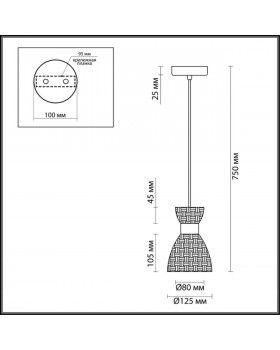 3704/1 COMFI LN19 214 античная бронза Подвес E14 40W 220V JACKIE-foto2