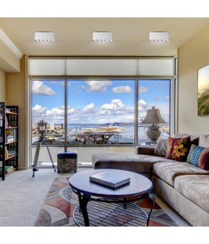 358320 OVER NT19 199 белый Светильник накладной IP33 LED 4000К 25W 110-265V EOS-foto3