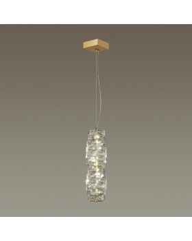 4999/10L HALL ODL23 433 золотой/прозрачный/металл/хрусталь Подвес LED 10W 4000K STRAZA-foto3