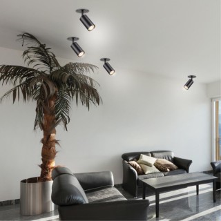 370416 SPOT NT19 283 черный Встраиваемый светильник IP20 GU10 50W 220V PIPE-foto3