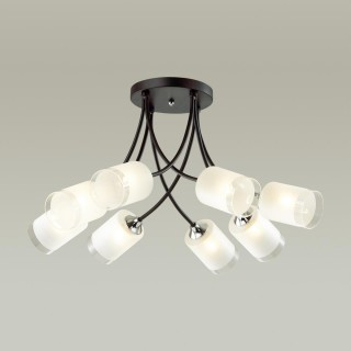 4533/8C COMFI LN21 058 черный, хром Люстра потолочная E27 8*60W 220V PAULA-foto4