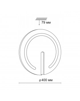 3041/DL COLOR SN 018 Светильник пластик/белый/хром LED 48Вт 3000-6500К D400 IP43 пульт ДУ/RGB/LampSmart BUTTON-foto2