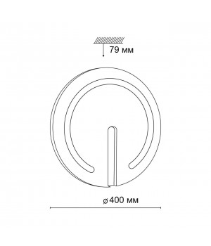 3041/DL COLOR SN 018 Светильник пластик/белый/хром LED 48Вт 3000-6500К D400 IP43 пульт ДУ/RGB/LampSmart BUTTON-foto2