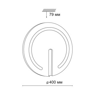 3041/DL COLOR SN 018 Светильник пластик/белый/хром LED 48Вт 3000-6500К D400 IP43 пульт ДУ/RGB/LampSmart BUTTON-foto2