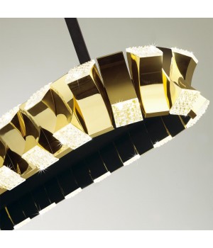 4993/80LA L-VISION ODL23 373 золотой/черный/металл/акрил Люстра LED 80W 3000K ASTURO-foto6