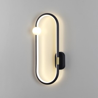 5607/14WL LEDIO LN23 016 черный Настенный светильник LED 14W 3000К 975Лм 220V HARLOW-foto2