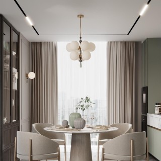 5405/1W MODERN ODL_EX23 35 золотой/черный/зеленый/белый матовый металл/керамика/стекло Бра E14 1*40W PALLE-foto4