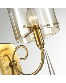 4886/1W HALL ODL_EX23 41 бронзовый/янтарн./металл/стекло Бра E14 1*40W NICOLE-foto6