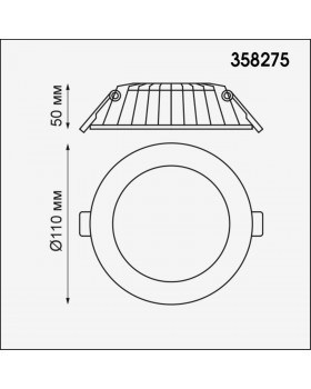 358275 SPOT NT19 274 белый Встраиваемый светильник IP20 LED 4000K 8W 100-240V GESSO-foto2