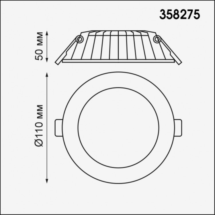 358275 SPOT NT19 274 белый Встраиваемый светильник IP20 LED 4000K 8W 100-240V GESSO