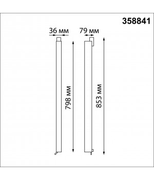 358841 PORT NT22 114 черный Светильник трехфазный трековый светодиодный IP20 LED 4000K 40W 220V ITER-foto2