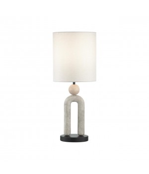 5410/1T MODERN ODL_EX23 31 черный матов./бежевый металл/полирезин/ткань Настольная лампа E27 1*60W BAGEL-foto5