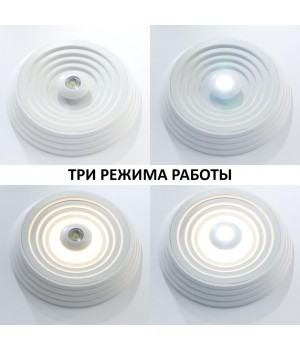 358602 OVER NT21 208 белый Светильник накладной светодиодный IP20 LED 4000K 25W 85-265V TRIN-foto5